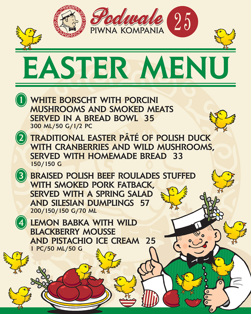 Menu Wielkanocne już na naszych stołach!